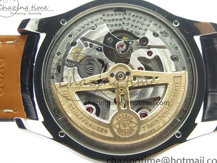 MIROTIME 0216 Portugieser Perpetual Calendar IW503301 V9F 1:1 Best Edition Silver Dial on Black Leather Strap A EyeCatching 7116